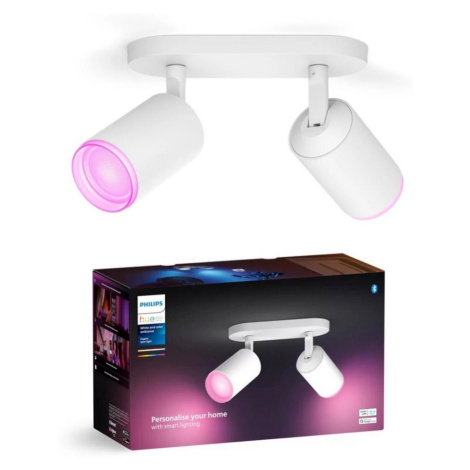Philips - LED RGBW Stmívatelné bodové svítidlo Hue FUGATO 2xGU10/4,2W/230V bílá 8720169319455
