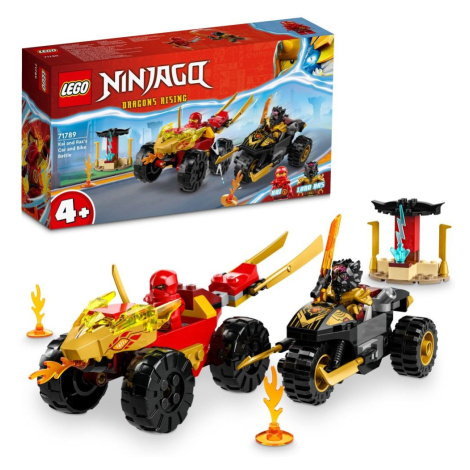 Lego® ninjago® 71789 kai a ras v duelu auta s motorkou