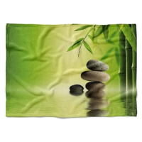 IMPAR Fleecová deka Bambus s kameny, 200 × 140 cm