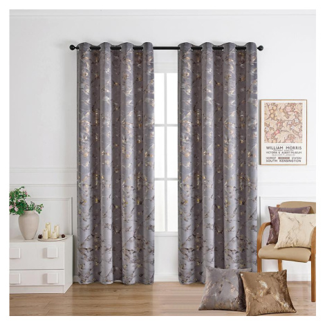 Závěs s oky GOLDY VET479/4/210GSM/140x250 šedý BAUMAX