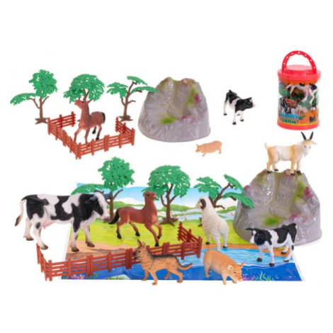 Sada domácích zvířat z farmy s doplňky a podložkou Toys Group