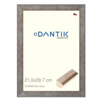 DANTIK rámeček 21 × 29,7, TOMAS bílý sklo čiré