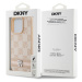 Zadní kryt DKNY PU Leather Checkered Pattern and Stripe pro Apple iPhone 15 Pro, růžová