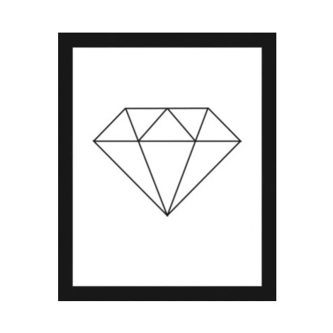 Rámovaný obraz Diamant, 20x25 cm Asko