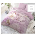 Luxusní bavlněné ložní povlečení fialové barvy s nápisem 200 x 200 cm