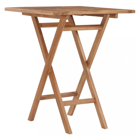 Skládací zahradní stolek 60x60 cm teakové dřevo Dekorhome,Skládací zahradní stolek 60x60 cm teak