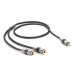 Eagle Cable Deluxe II 3.5mm Jack Male to 2x RCA Male kabel 0,8m