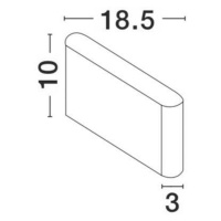 NOVA LUCE venkovní nástěnné svítidlo SOHO tmavě šedý hliník skleněný difuzor LED 2x5W 3000K 220-