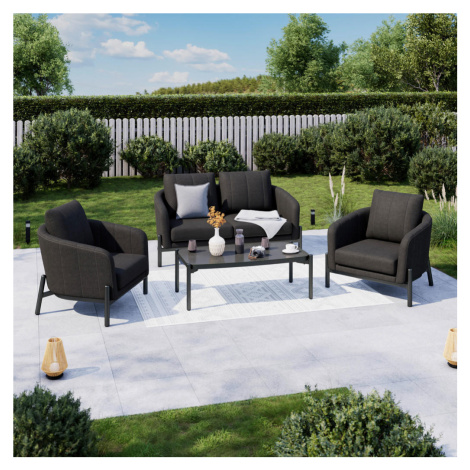 Ambia Garden ZAHRADNÍ SEDACÍ SOUPRAVA 4dílné, kov, sklo, textil Ambia Home