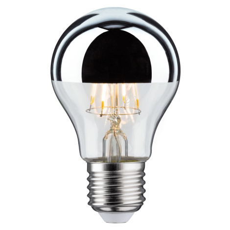 LED žárovka 4,8 W E27 zrcadlový svrchlík stříbrná teplá bílá - PAULMANN