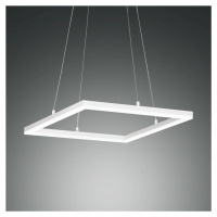 Fabas Luce LED závěsné světlo Bard, 42x42cm v bílé barvě