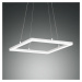 Fabas Luce LED závěsné světlo Bard, 42x42cm v bílé barvě