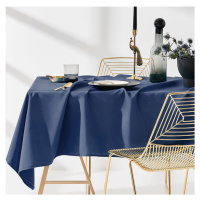 Ubrus na stůl v tmavě modré barvě bez motivu 130 x 180 cm