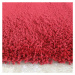 Moderní huňatý koberec v červené barvě