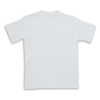 Dětské tričko krátký rukáv - bílé, 122 cm (5-6 let)