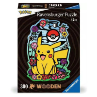 Ravensburger 00761 dřevěné puzzle pikachu 300 dílků