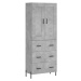 vidaXL Skříň highboard betonově šedá 69,5x34x180 cm kompozitní dřevo