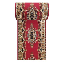 Běhoun koberec Alfa 06 červený v šíři 80 cm