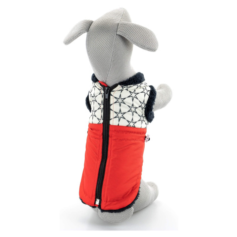 Pes-tex Bruno zimní bunda pro psa Barva: Červená, Délka zad (cm): 49, Obvod hrudníku: 35 - 58 cm