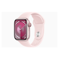 Apple Watch S9 Cell/45mm/Pink/Sport Band/Light Pink/-M/L