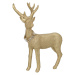 Dekoria Figurka Deer Gold 18x8x23 cm, 18x8x23 cm