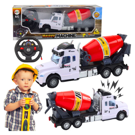 mamido Stavební autíčko míchačka na dálkové ovládání RC s efekty