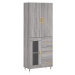 vidaXL Skříň highboard šedá sonoma 69,5 x 34 x 180 cm kompozitní dřevo