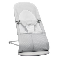 BabyBjörn Lehátko Balance Soft Silver White mesh, světlá konstrukce