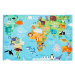 Obsession koberce Dětský kusový koberec Torino kids 233 WORLD MAP - 80x120 cm