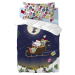 Dětské bavlněné povlečení na peřinu a polštář Mr. Fox Merry Christmas, 115 x 145 cm