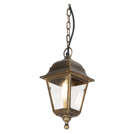 Klasická venkovní závěsná lampa starožitné zlato IP44 - kapitál QAZQA