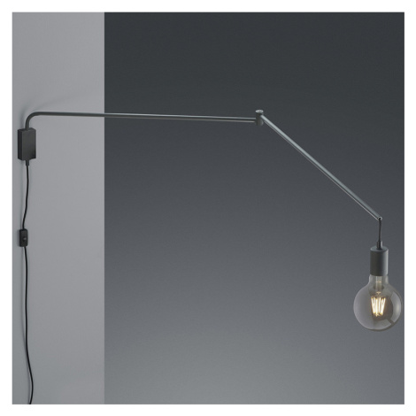 Moderní nástěnná lampa černá nastavitelná - Cora TRIO