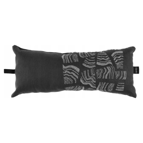 RENTO Polštář do sauny se vzorem, 50 × 21 cm, černý
