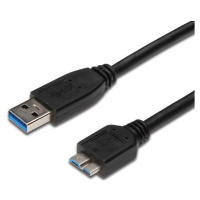 PremiumCord ku3ma5bk Micro USB 3.0 5Gbps USB A - Micro USB B, MM, 5m Černá