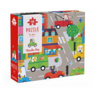 Moulin Roty Puzzle s lupou Ve městě - 48 pcs