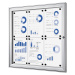 eurokraft pro Informační skříňka s otočnými dveřmi, vnější š x v x h 742 x 697 x 33 mm, kovová z