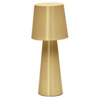 LED stmívatelná stolní lampa ve zlaté barvě s kovovým stínidlem (výška 40 cm) Arenys – Kave Home