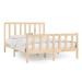Rám postele masivní dřevo 160 × 200 cm, 3106843