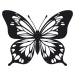 Vsepropejska Motýl dekorace na zeď 9 Rozměr (cm): 38 x 30, Dekor: Černá