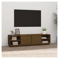 vidaXL TV skříňka medově hnědá 156 x 40 x 40 cm masivní borové dřevo