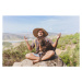 Fotografie young man meditating in nature with his dog., Rawlstock, 40 × 26.7 cm