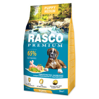 Rasco Premium Puppy Medium Kuře s rýží granule 3 kg