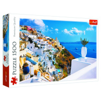 Trefl Puzzle Řecko Santorini 1500 dílků - Trefl