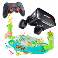 dárek Pod Stromeček Brýle Vr Brýle 3D 360+GAMEPAD+DOVEDNOSTNÍ Hra Dino