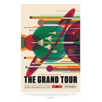 Ilustrace The Grand Tour (Retro Planet Poster) - Space Series (NASA), 26.7x40 cm