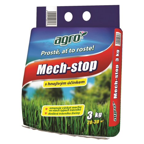 AGRO Trávníkové hnojivo Mech-stop 3 kg (pytel)