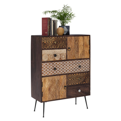 Landscape KOMODA, mangové dřevo, vícebarevná, tmavě hnědá cm
