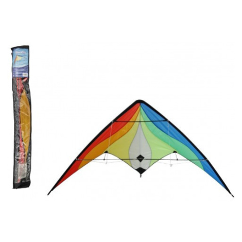 Drak létající nylon 160x80cm barevný v sáčku Teddies