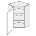 ArtExt Kuchyňská skříňka horní rohová, W10 / 60 Quantum Barva korpusu: Grey