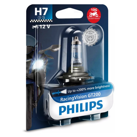 Philips H7 12V 55W PX26d RacingVision GT200 Moto PH 12972RGTBW
